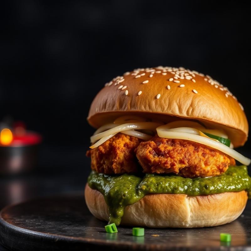 Spicy Paneer Burger